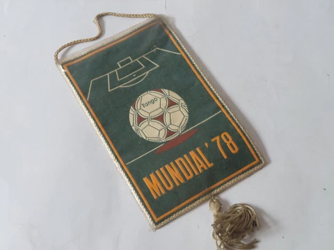 FIFA World Cup 1978 Argentina Group 2 pennant flag/ Mundial 78 ball Tango-Rare! Cover