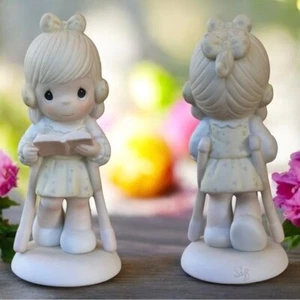 Vintage Precious Moments "He Walks With Me" Ceramic Decoration Figurine - Picture 1 of 7