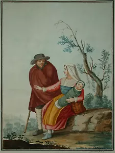 Ferdinando ROBERTO - Costume di Rocca Pipirozzo - Provincia di Terra di Lavoro. - Foto 1 di 3