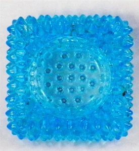 Vintage Hobnail Open Salt Cellar Master Turquoise Blue As Is Condition #1 - Picture 1 of 5