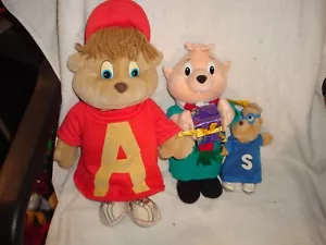 3er SET ALVIN UND DIE CHIPMUNKS PLÜSCHMÜLLEIMER 1 - Bild 1 von 4