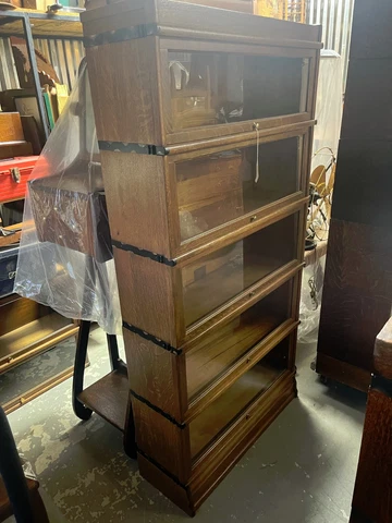 Oak Globe 5 Stack Bookcase Cover