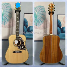 D45 Solid Spruce Top Hummingbird Acoustic Guitar Back&Side Koa Mosaic Bird Inlay for sale