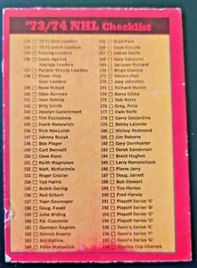 1973-74 O-Pee-Chee #129 Checklist 2**NO CREASES**UNMARKED** - Bild 1 von 2