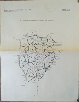 The Incarojo Canal and the Tersadia Group "16x12". Mapa militar vintage C25-7 - Imagem 1 de 3