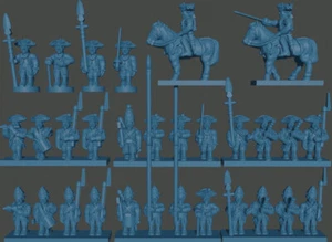 96x 6mm/1:300th SYW Prussian Infantry (Turner Miniatures) - Picture 1 of 2