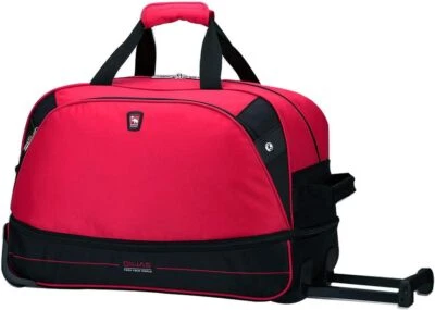 OIWAS 300444 Weekend Travel Roller Small Duffle Expandable Sport Bag 55L Red - Image 1 of 3