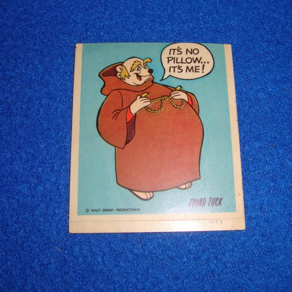 Pegatina vintage de fraile de Disney Tuck sin usar Foto 1 de 1