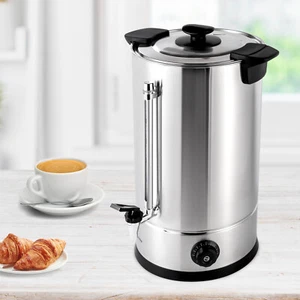 Elektrischer 15L Gastronomie Heißwasserboiler Gewerbe Kaffee Tee Urne Edelstahl - Bild 1 von 10