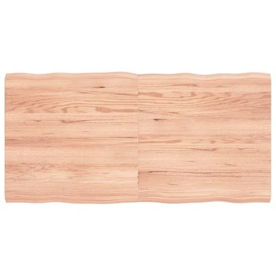 Sobre de mesa marrón claro madera maciza de roble 47 pulgadas por 24 pulgadas plegable Foto 1 de 4