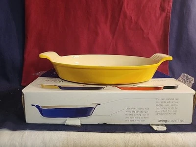 Color Cast 11in. Au Gratin Pan Porcelain Enamel Cast Iron Cookware - Image 1 of 4