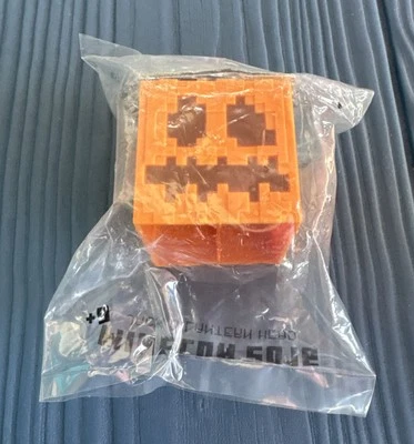 Minecraft Minecon 2016 Anaheim Jack O'Lantern Pumpkin Block 1.5" by Mattel - Image 1 of 3