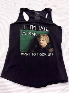 American Horror Story Tate Langdon Print Tank Top Womens Size Large L Dead Ghost - Picture 1 of 7