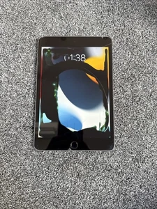 Apple iPad mini 4 A1538 Grey Wi-Fi 128GB 7.9” Screen Tablet Cracked Display - Picture 1 of 6