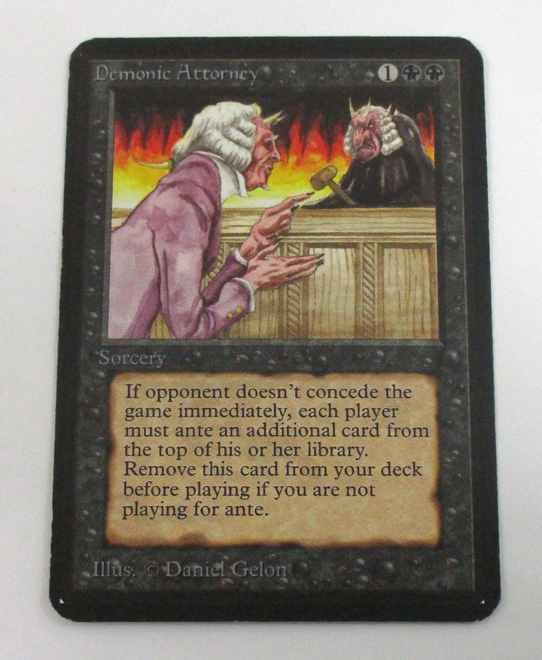 Demonic Attorney MTG Card Alpha Rare LP Magic: The Gathering - Image 1 of 4