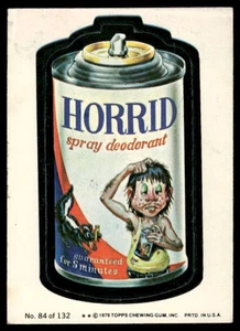 1979 Topps Wacky Packages (2nd Series Rerun) #84 Horrid - Picture 1 of 2