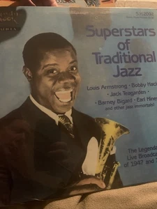 Superstars of Traditional Jazz, Louis Armstrong SANDY HOOK 2092 Sealed LP 1984 - Picture 1 of 5