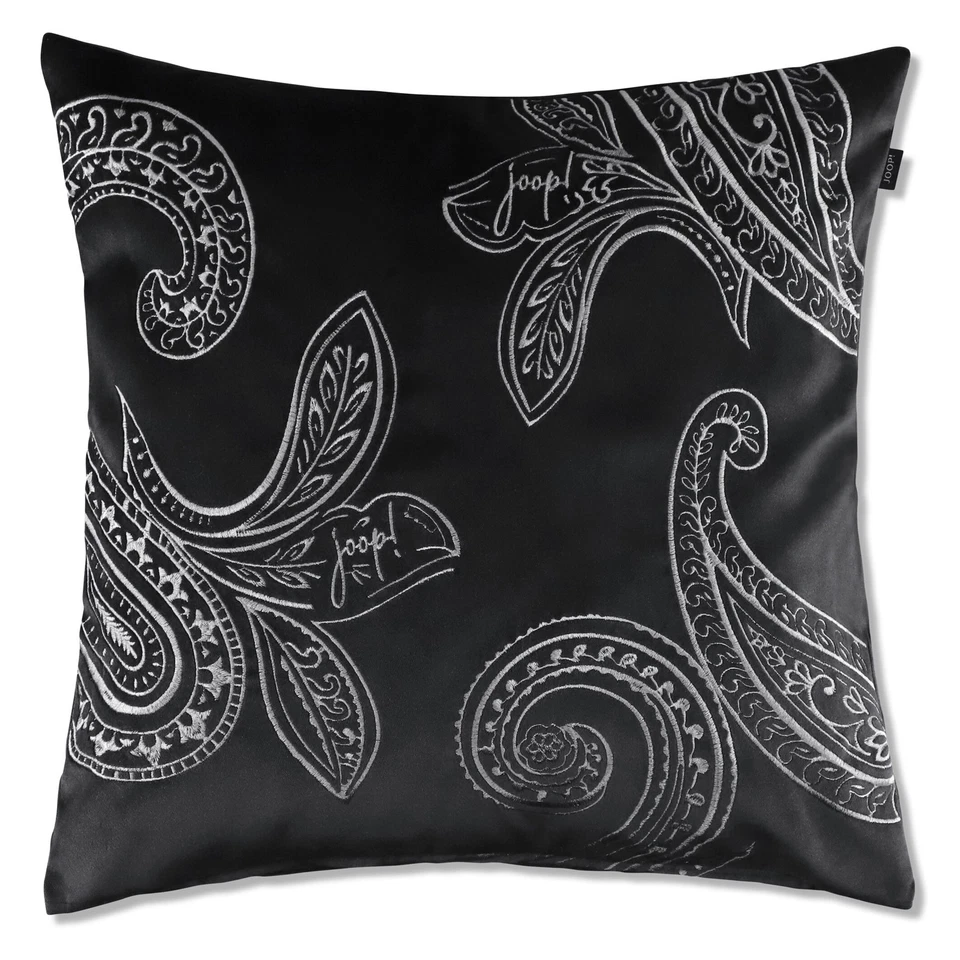 Neu JOOP! Kissenhülle Paisley 71394-002 Schwarz 50x50 cm bestickt Paisleymuster - Bild 1 von 1