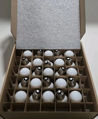 AMERICAN LIGHTING PG40F-E26 LED Bulbs G40 LAMP Frosted White 1.2W 120V Box of 25 - Image 1 of 4