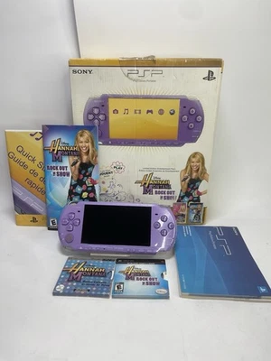 Sony PSP-3000 Hannah Montana PlayStation Limited-Ed Entertain Pack Lilac 2009 - Image 1 of 4