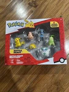 Jazwares Pokémon Battle Figur Multipack 6 Figuren - Pikachu, Riolo & mehr NEU - Bild 1 von 2