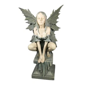 17 Inch Tall Magical Celtic Fairy's Perilous Perch Outdoor Garden Statue, Large - Picture 1 of 9
