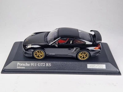 400069402 Porsche 911 997.2 GT2 RS Black with Golden Wheels Minichamps 1/43 - Bild 1 von 4
