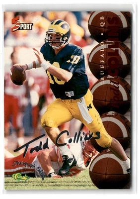 1995 Classic Images Limited Todd Collins #112 Buffalo Bills Football Card - Image 1 of 2
