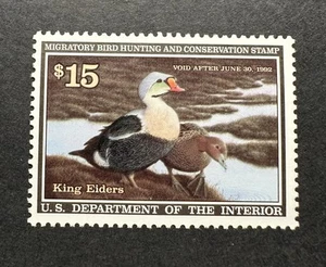 WTDstamps - #RW58 1991 - US Federal Duck Stamp - Mint OG NH - Picture 1 of 2