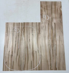 Ambrosia Maple Dreadnought Guitar Back and Side Set Luthier Tonewood #93 - Picture 1 of 2