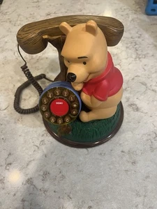 Telemania Vintage Disney Winnie The Pooh Desk Phone Working Condition - Picture 1 of 8