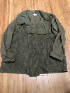 Olive Green Women’s Layering Jacket Size Large By Hem & Thread - Picture 1 of 4