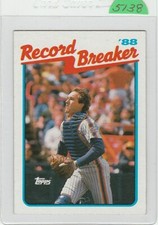 1989  TOPPS  GARY CARTER  #3  NEW YORK METS  RECORD BREAKER  BASEBALL CARD