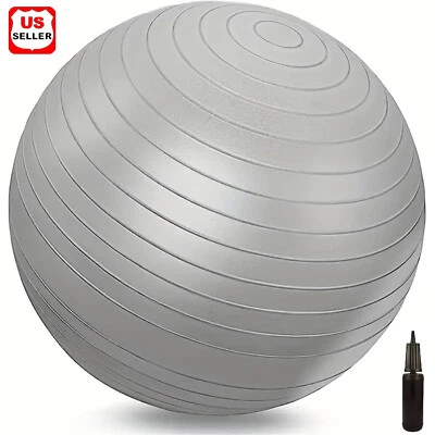 Yoga Ball Exercise Anti Burst Fitness Balance Workout Stability US 18''-34'' New - Image 1 of 4