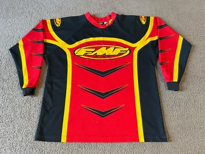 Camiseta deportiva de motocross de colección FMF Flying Machine Factory para hombre - talla mediana Foto 1 de 4