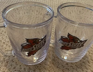 2 Vintage Iowa State University Tervis Coffee Mugs Cups W/Handles NO LIDS - Picture 1 of 5