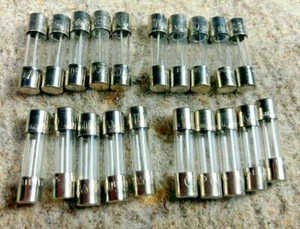 20 Stück 1A - 1 Amp 250V 5x20mm schnell / schnell blaswirkend F Sicherung GMA - Bild 1 von 1