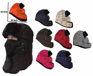 Winter Deluxe Trooper TRAPPER Ski Kunstfell Wasserdicht Vollgesichtsmaske Mütze Kappe - Bild 1 von 18