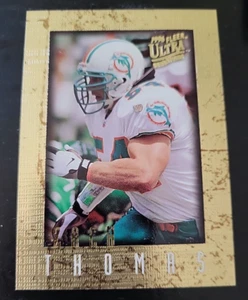 1996 Ultra Sensations  Marble Gold #58  Zach Thomas "54"    HOF Football - Picture 1 of 10