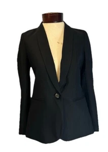 J. Blazer para mujer Crew chaquetas deportivas un botón manga larga bolsillos negro talla 00 - Imagen 1 de 6