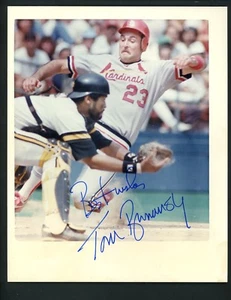 Tom Brunansky Signed Autographed 8 x 10 Original Photo St. Louis Cardinals - Picture 1 of 1