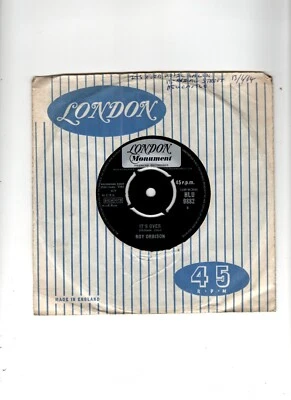 ROY ORBISON - IT'S OVER / INDIAN WEDDING. UK 1964 ORIG 7" & CO/SLEEVE. EX - Image 1 of 2
