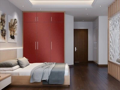 MACTAC 3 m (5,98 € /m) Klebefolie für Möbel, Möbelfolie weinrot matt 61,5 cm