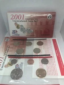 2001 DENVER UNITED STATES MINT UNCIRCULATED COIN SET - Picture 1 of 5