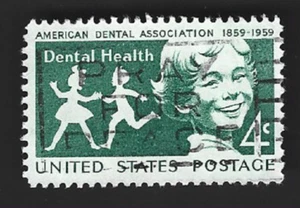 Scott# 1135 4c Dental Health with "PRAY FOR PEACE" Slogan Cancel - (A-3) - Picture 1 of 2