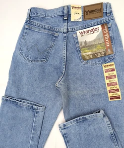 Wrangler Rugged Wear Relaxed Fit Straight Jeans Men 29x34 (True To Tag) Blue NWT - Picture 1 of 10
