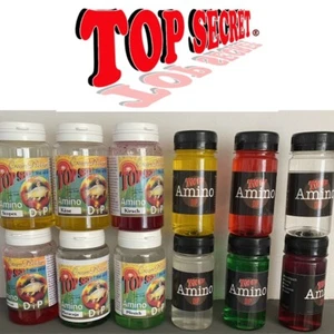 TOP SECRET KARPFEN BOLIES AMINO DIP Knoblauch Erdbeere Vanille Käse Muschel  - Bild 1 von 18