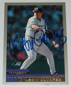 WILSON ALVAREZ SIGNED AUTO'D 2000 TOPPS CARD #386 TB RAYS RANGERS WHITE SOX - Picture 1 of 1