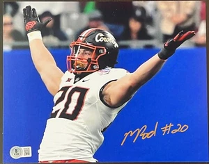 MALCOLM RODRIGUEZ SIGNED OKLAHOMA STATE 8X10 PHOTO BECKETT WITNESS COA LIONS - Picture 1 of 1