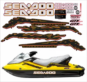 SEADOO GTX 2003 Graphics / Decal / Sticker Kit BLACK AND YELLOW - Picture 1 of 4